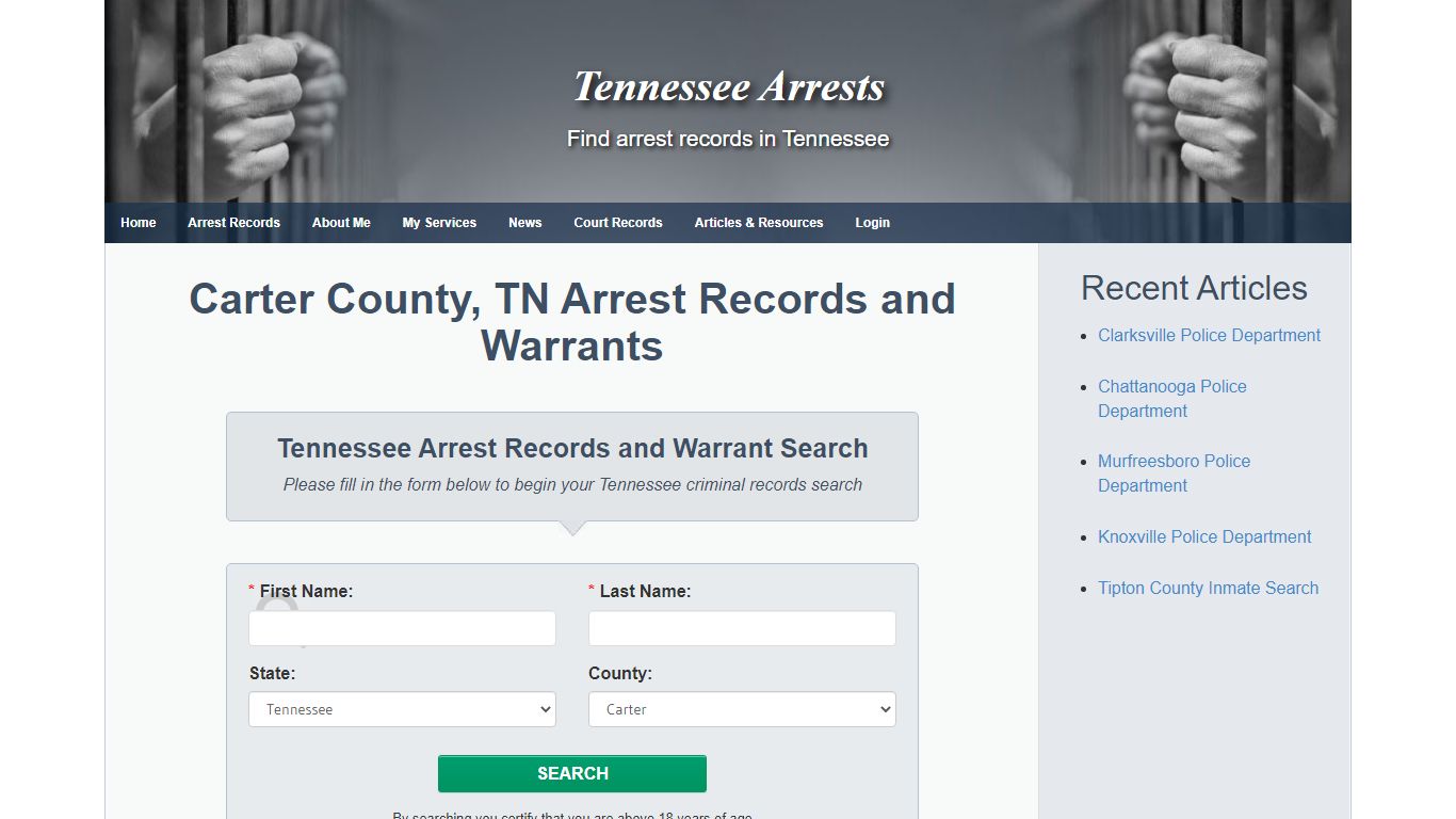 Carter County, TN Arrest Records and Warrants - Tennessee Arrests